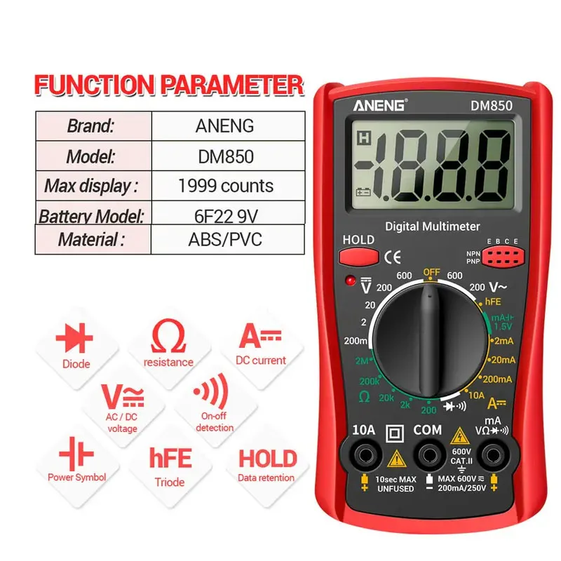 DM850 Professionelles Digitalmultimeter 1999 – Bild 6