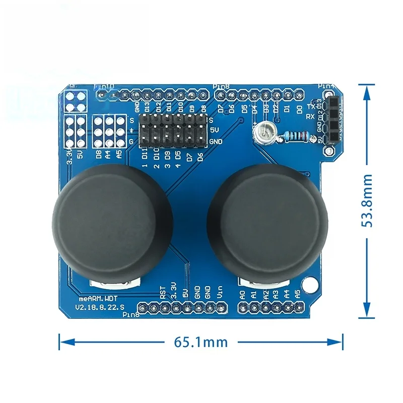 SG90 (90-180 ° Servo-Roboterarm-Kit, enthält 4 Servos, 1 Entwicklungsboard, 1 Joystick-Modul und eine vollständige Arm-Baugruppe – Bild 5