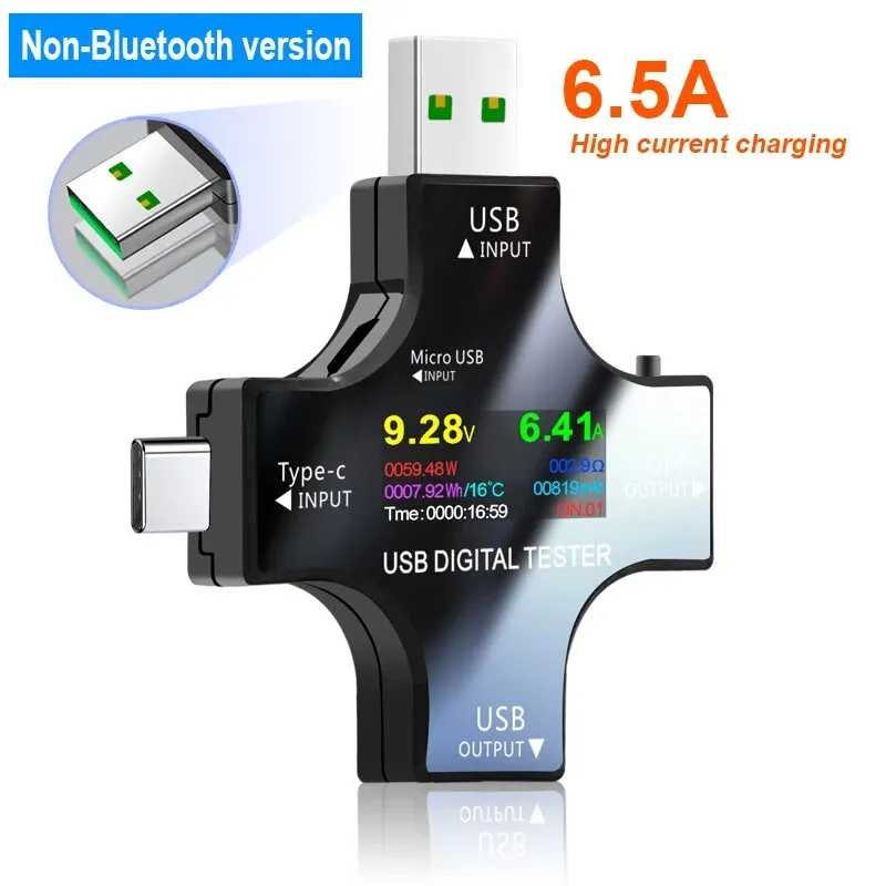 USB-Tester DC Typ-C PD Digital Voltmeter Amper Spannung Strom Monitor Amperemeter Detektor Power Bank