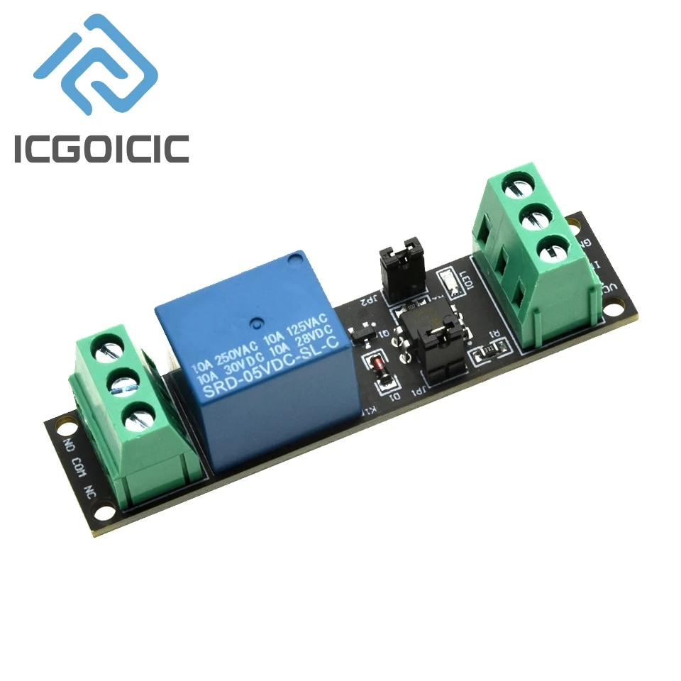 3V/5V/12V/24V 1-Kanal-Relaismodul mit optischer Isolierung - 10A 250V – Bild 3