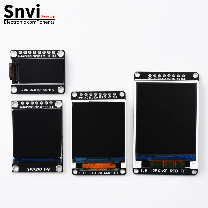 Snvi TFT IPS LCD Display Modul 0,96/1,3/1,44/1,8 Zoll 7P SPI Schnittstelle ST7735 ST7789 Treiber