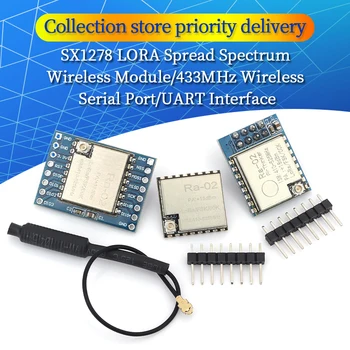 433MHZ SX1278 LoRa Modul 433M 10KM Ra-02 Wireless Spread Spectrum Übertragungsplatine 2,4G IPX Antenne