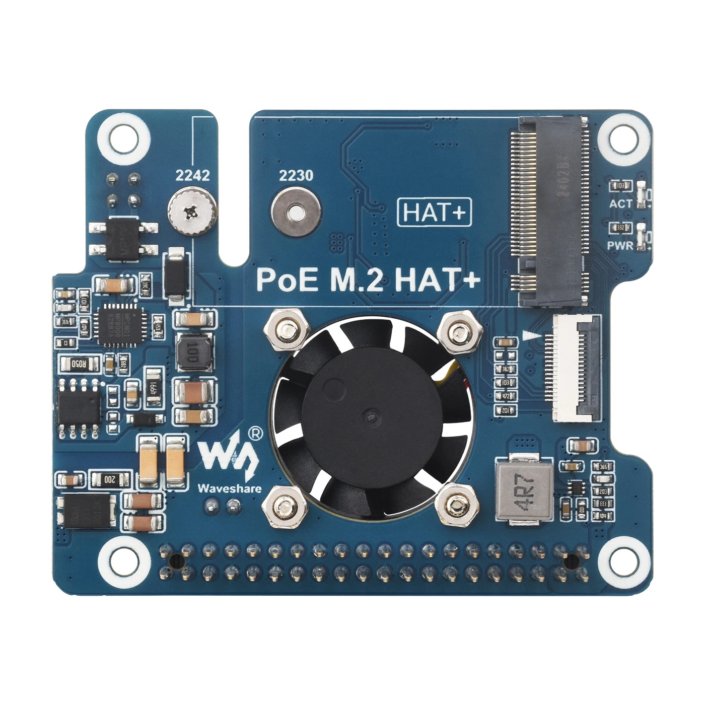 5V PI5 PoE HAT NVMe SSD Erweiterungsplatine für RPI RasPi Raspberry Pi – Bild 3