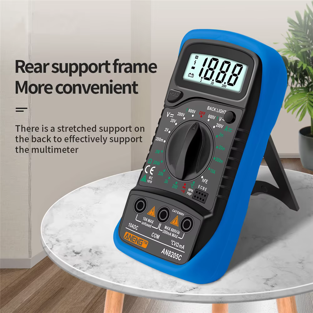 LCD-Digital multimeter AC/DC-Ampere meter Volt Ohm Test messer an8205c Beruf Multi metro
