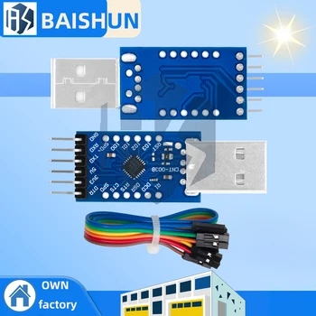 CP2104 6-Pin STC-Programmierer - USB-zu-TTL-Seriell-Adapter, verbesserte Version von CP2102, Dupont-Kabel