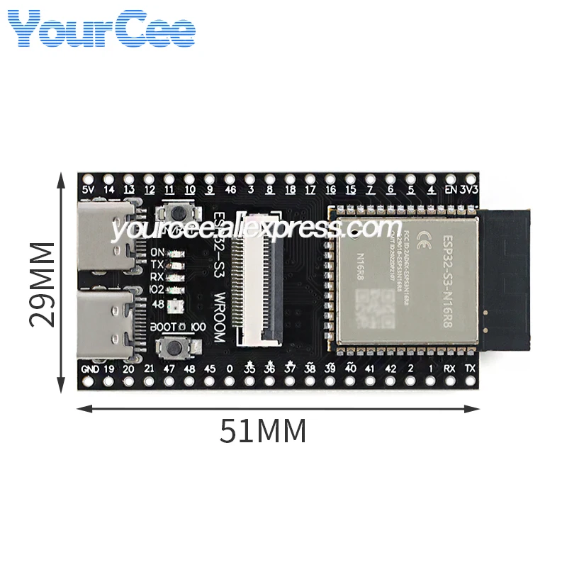 ESP32S3 ESP32-S3 WROOM N16R8 CAM Development Core Board Modul – Bild 6
