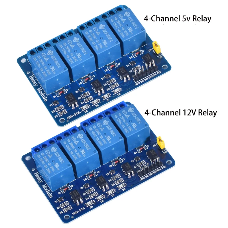 DC 5V 12V 24V 1 2 4 6 8 Kanal Relaismodul-Platine mit Optokoppler – Bild 4