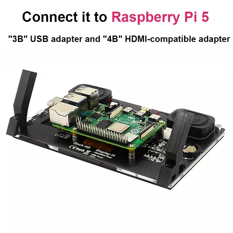Raspberry Pi 5 7 zoll IPS Touchscreen Monitor 1024X600 HDMI-kompatibel – Bild 2
