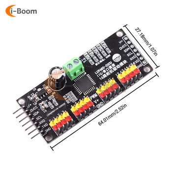 LU9685 16-Kanal-PWM-Servo-Treiberplatine IIC-Schnittstelle LU9685 Modul-Controller für Ar-duino Robot