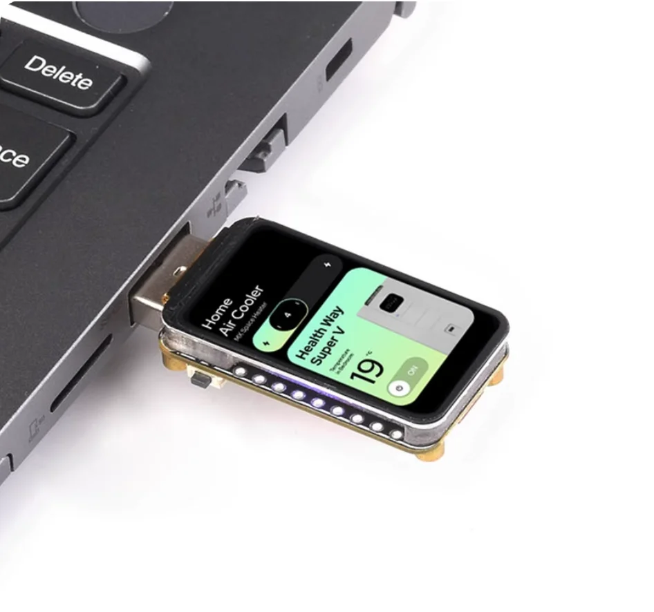 ESP32-S3 1,47-Zoll-LCD-Entwicklungsboard mit 8 MB PSRAM, 16 MB Flash, Wi-Fi/BLE 5, MicroSD-Steckplatz