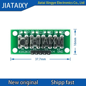 DIY-Kit 1x4 4 Unabhängige Tasten Keypad-Tastaturmodul MCU für Arduino Studenten-Klassenprojekt