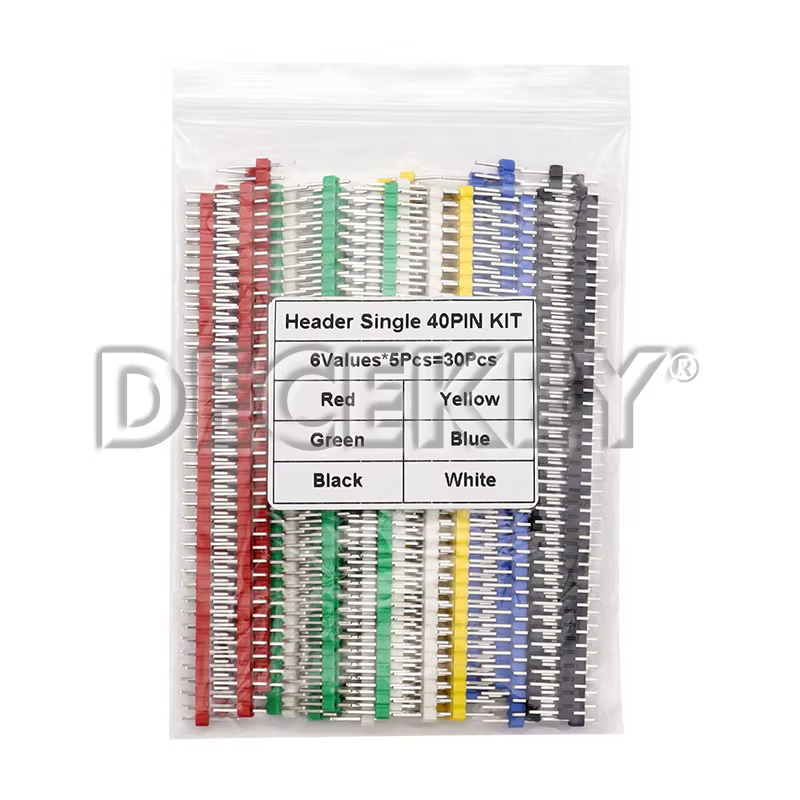 40 Pin Zerbrechliche Pin Header 2,54mm Einreihige Stecker Header Connector Kit PCB Pin Streifen (30 Stück)