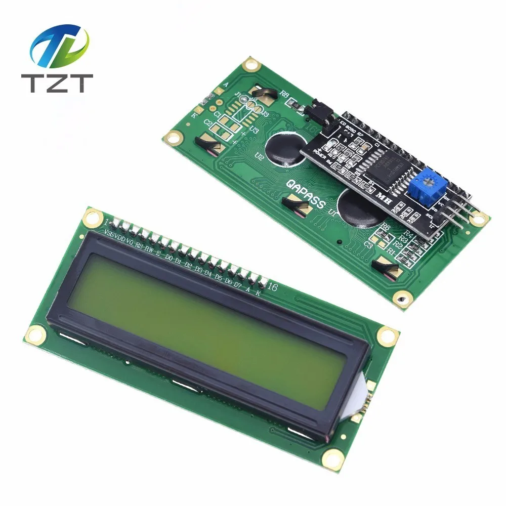 LCD1602 1602 LCD-Modul Blau/Gelb Grüner Bildschirm 16x2 Zeichen – Bild 4