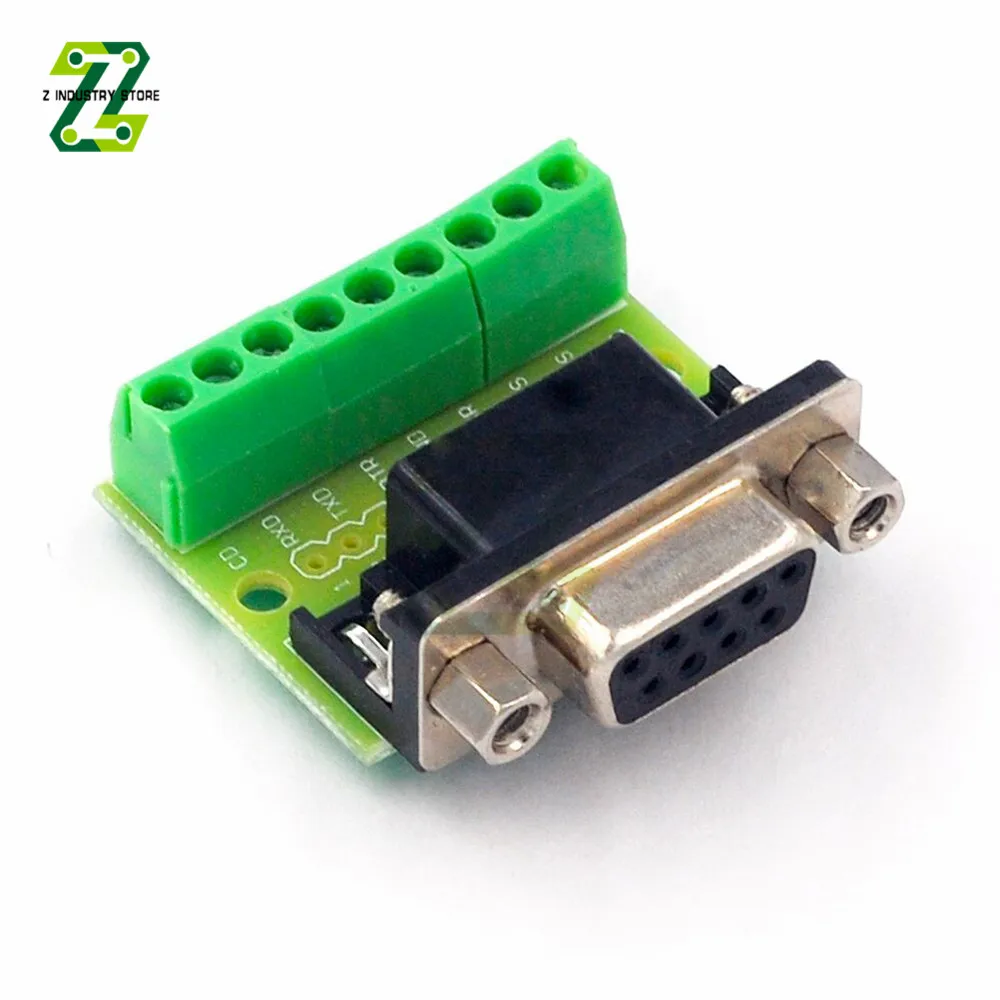 DB9 Stecker und Buchse, Adapter, Schraubklemme, 9-polig, 9-Loch – Bild 5