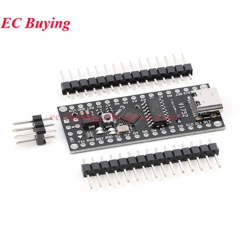 Nano V3.0 Mini Typ-C Micro USB ATmega168P ATmega328P MCU Core – Bild 4
