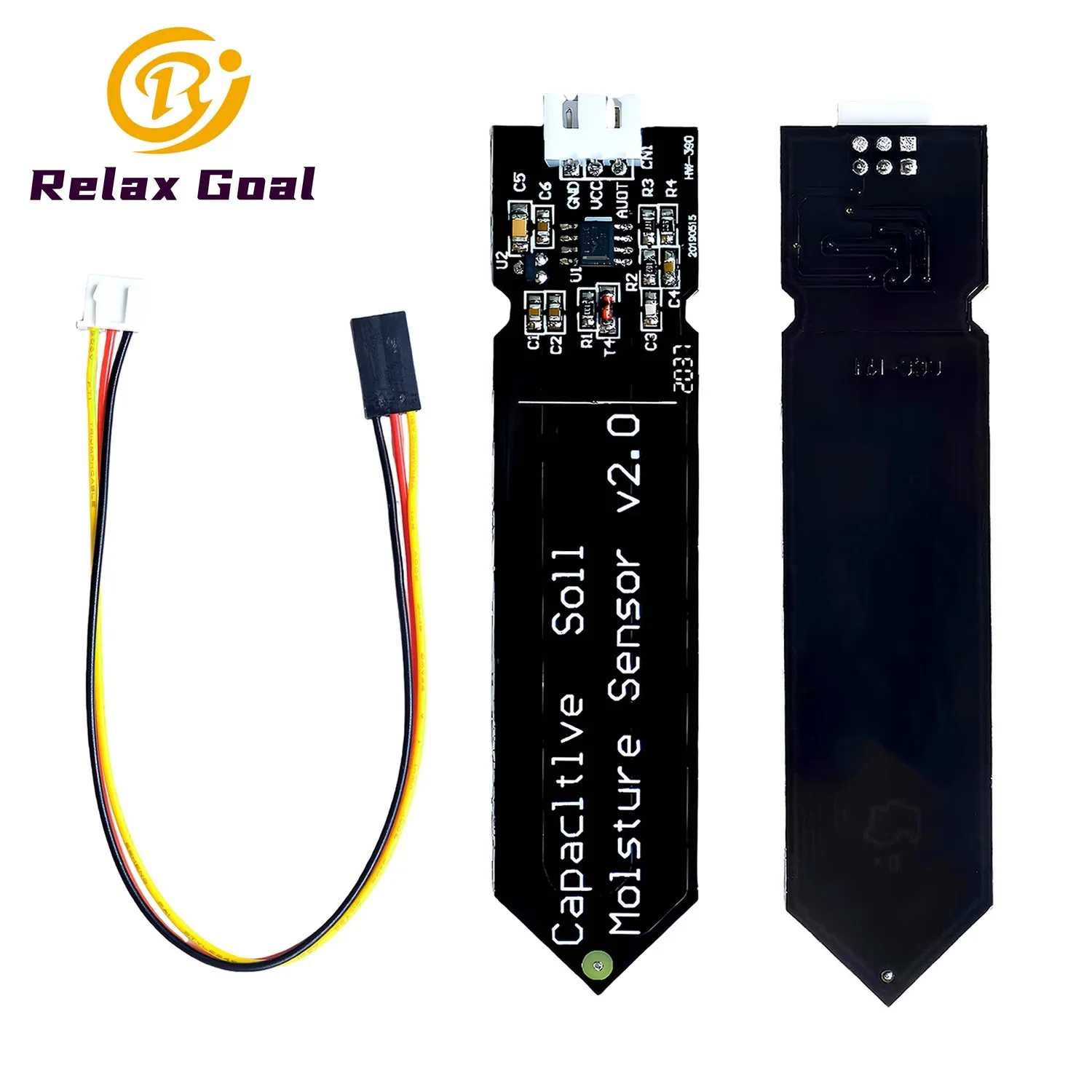 Kapazitiver Bodenfeuchtesensor Modul zur Feuchtigkeitserkennung Korrosionsbeständig für Arduino 3,3~5,5V