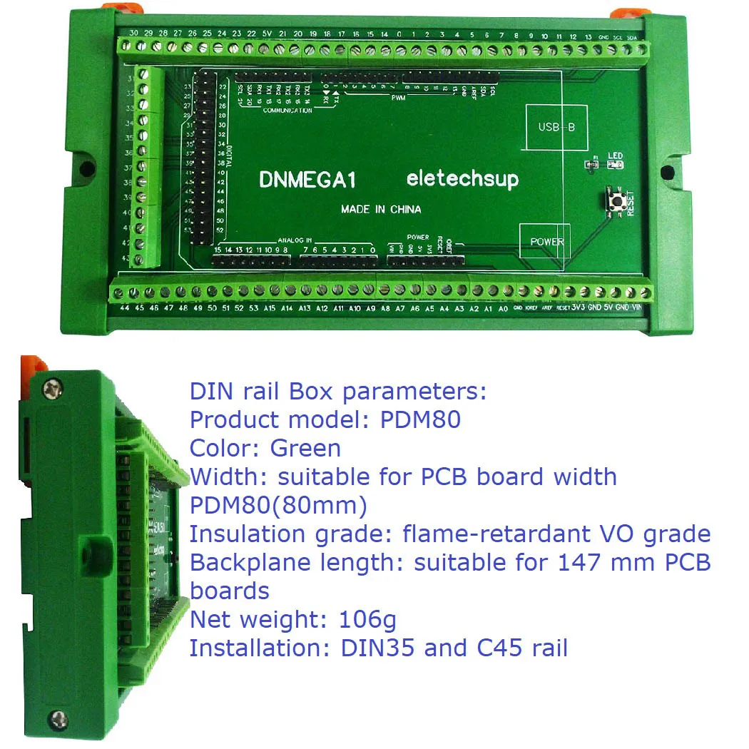 DIN-Schienenmontage-Schraubklemmenadaptermodul für Arduino – Bild 3