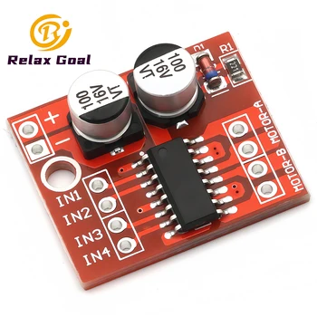 L298N DC-Motortreiber-Modul PWM-Geschwindigkeitsregelung Dual-H-Brücke Schrittmotor Smart Car Roboter
