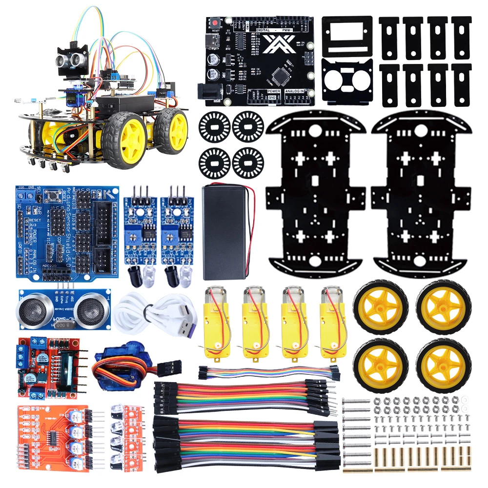 Intelligentes Roboter-Auto-Codierungsset für Arduino-Programmierung, toller Spaß, Bildung, Lernen, Roboter