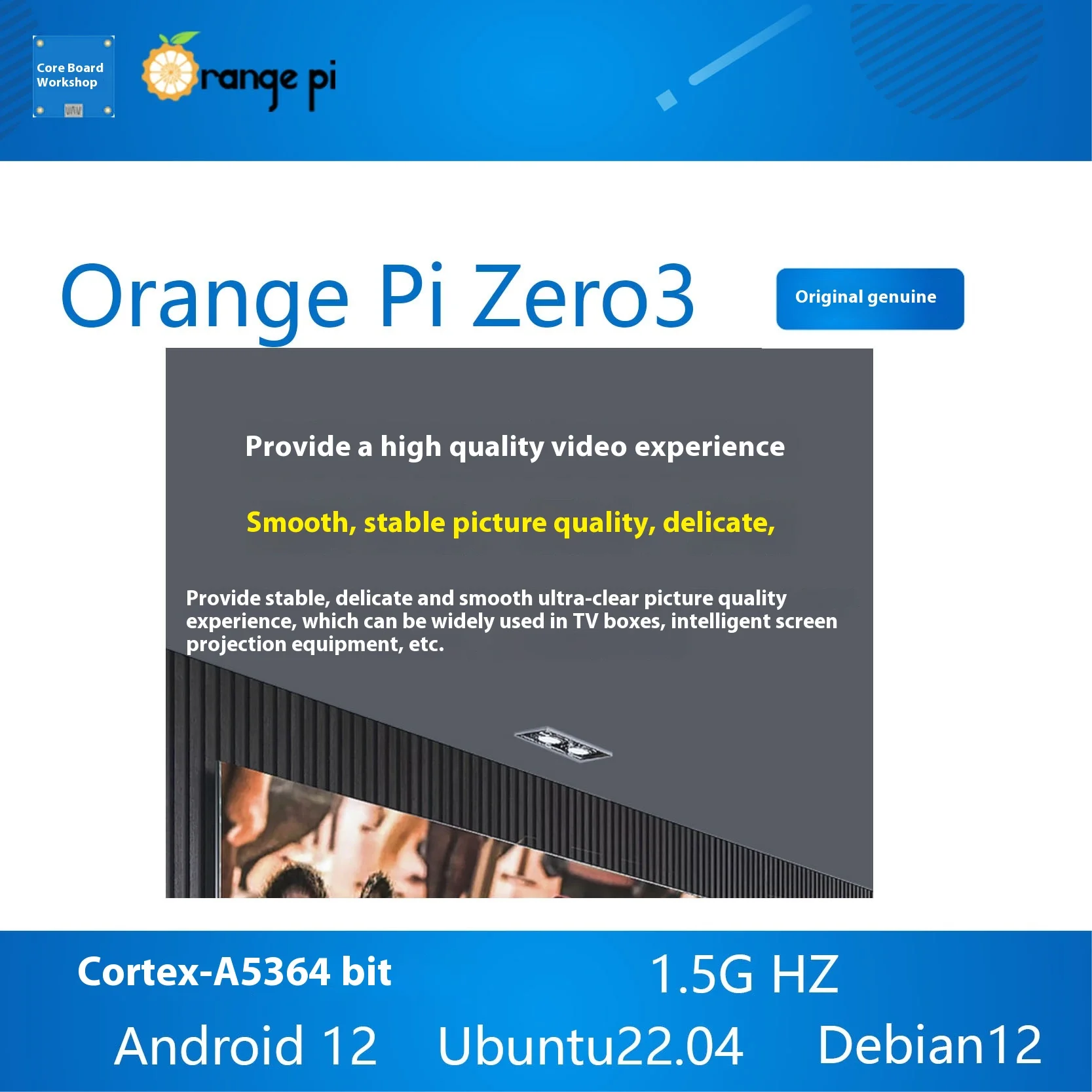 Orange Pi Zero 3 DDR4 Allwinner H618 WiFi5+Bluetooth5.0 Mini-PC – Bild 6