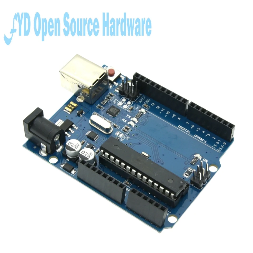 Entwicklungsboard mit ATMEGA16U2 und ATMEGA328P Chips + USB-Kabel – Bild 2