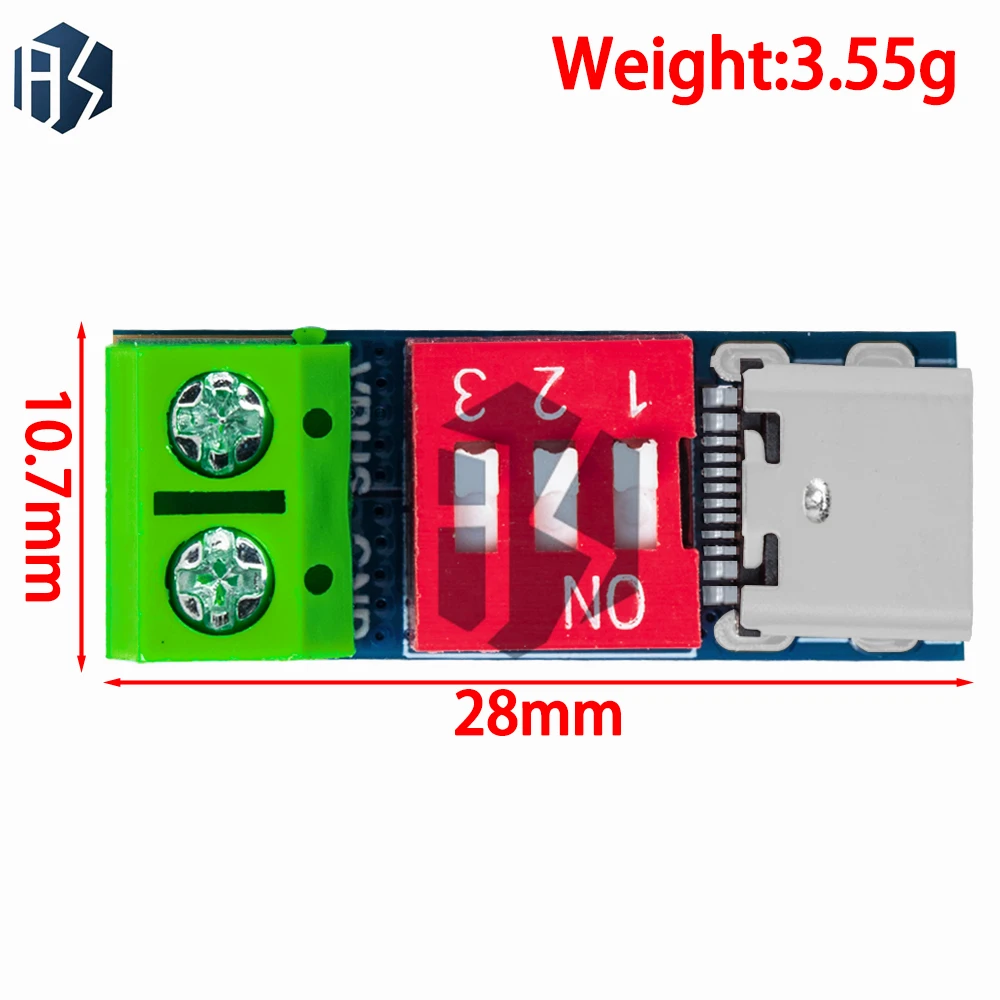 USB-C PD-Trigger-Modul - programmierbarer 12-V/9-V-Boost-Konverter – Bild 4