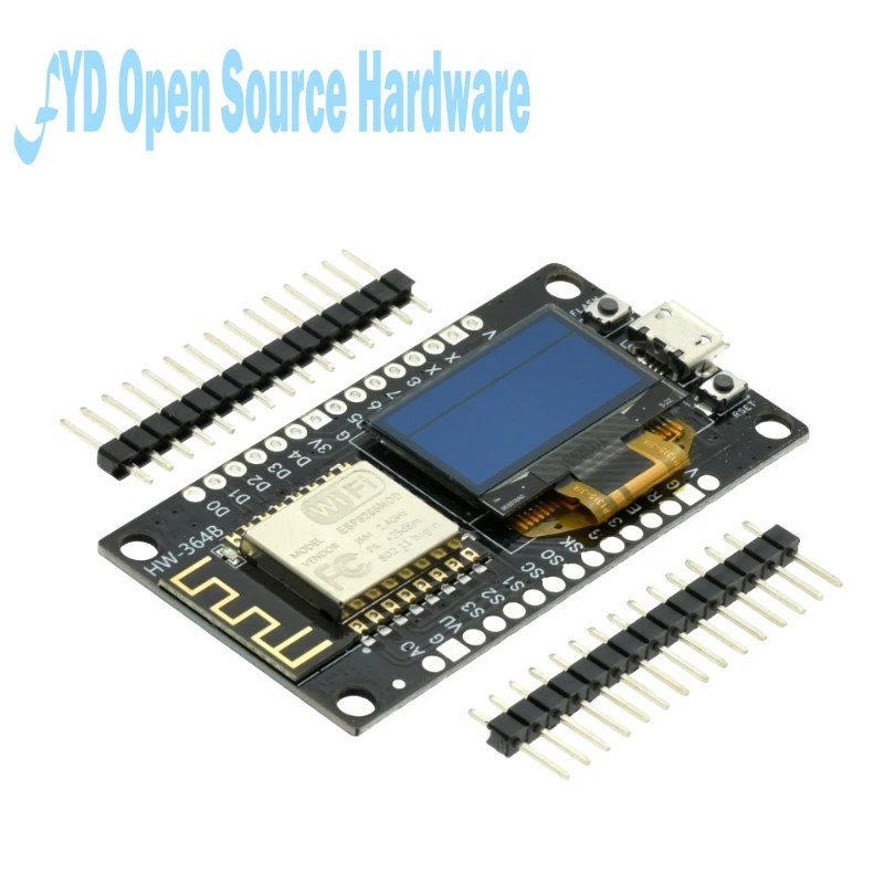 Nodemcu WiFi ESP8266 Entwicklungsboard 0,96 Zoll OLED Micro Typ-C – Bild 2