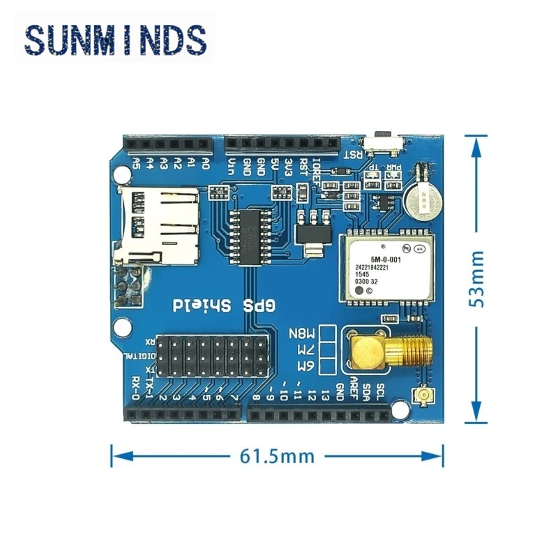 GPS Shield GPS-Record-Erweiterungsplatine GPS-Modul mit SD-Slot-Karte – Bild 3