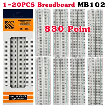 Breadboard 830 Punkt PCB Board MB-102 MB102 Test Entwickeln Nodemcu Raspberri PI 2 LCD Hochfrequenz 40pin