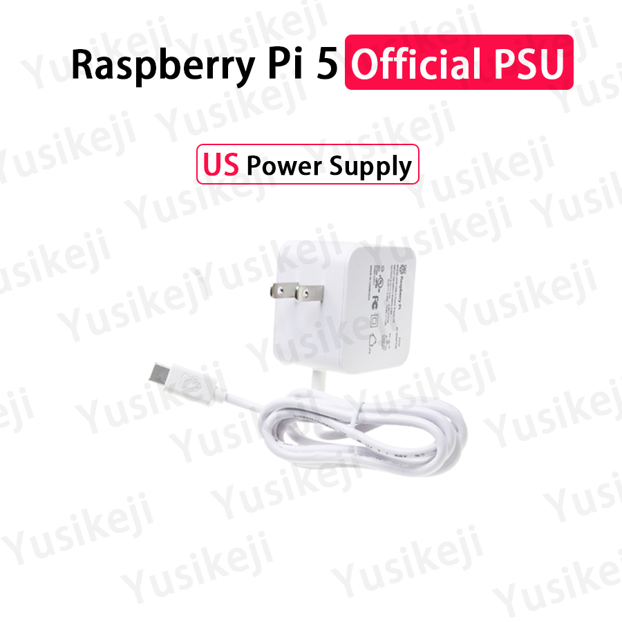 Raspberry Pi 5 Netzteil 27 W USB-C USB Typ-C Adapter 5,1 V 5 A mit PD-Standard-Unterstützung PSU PI 5