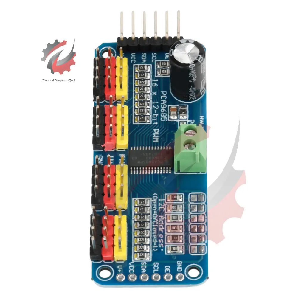 PCA9685 16 Kanal 12-Bit PWM Servo Motor Treiber IIC Modul für Arduino – Bild 4
