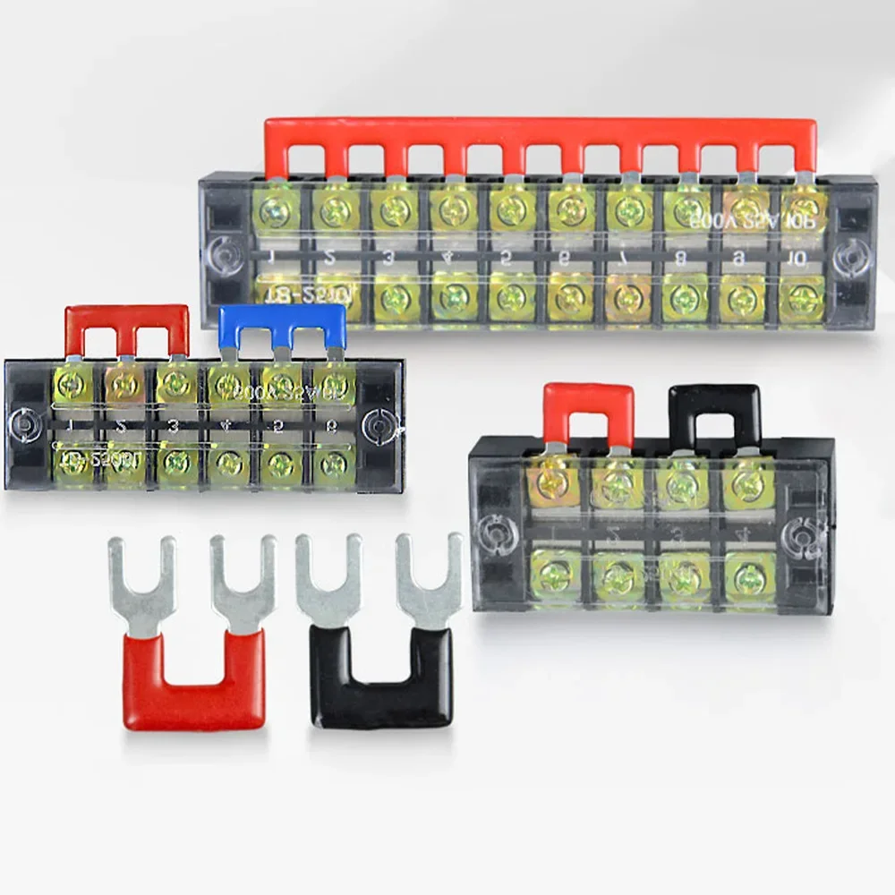 Elektrischer Schraubklemmenblock, zweireihiger Streifen, feste – Bild 2