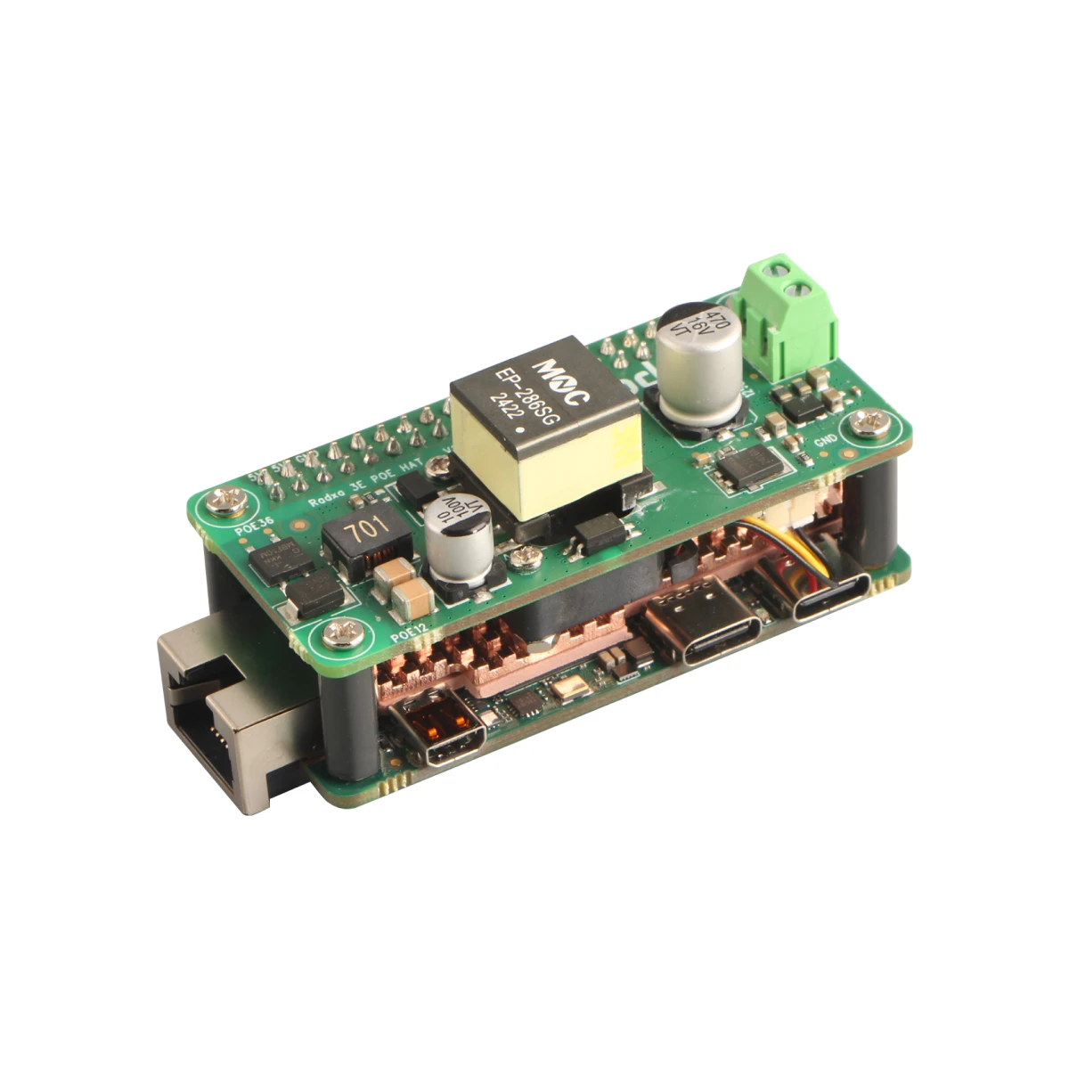 Radxa ZERO 3E PoE HAT, entworfen für Radxa ZERO 3E, einfach – Bild 4