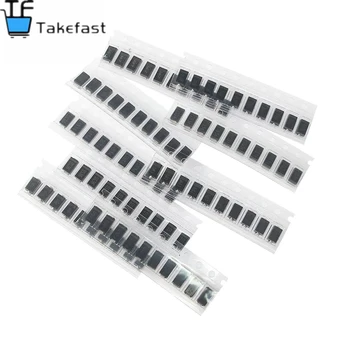 Takefast 90-teiliges SMD-Dioden-Kit 1N4007 1N4001 1N4004 SS14 SS16 SS24 SS26 SS34 SS36 9 Werte X10 Stück
