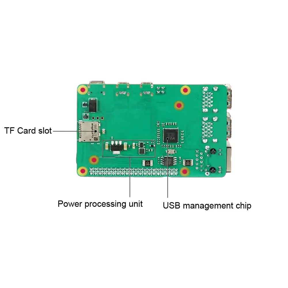 Raspberry Pi cm4 bis Pi4B-Adapter-Platine Computer modul 4 io-Karte – Bild 5