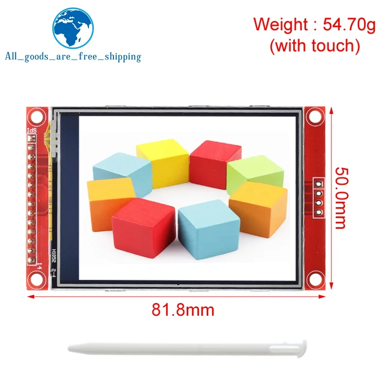 TZT 240x320 2,8" SPI TFT LCD Touch Panel Serielles Portmodul ILI9341 – Bild 2