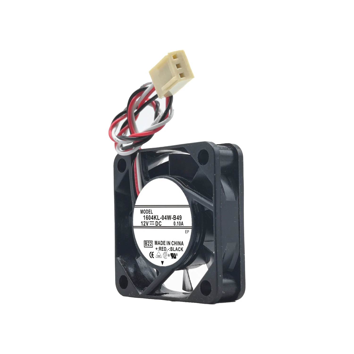1604KL-04W-B49 4010 4cm Lüfter DC 12V 0,10A 1,2W 40*40*10MM 3-Pin – Bild 3