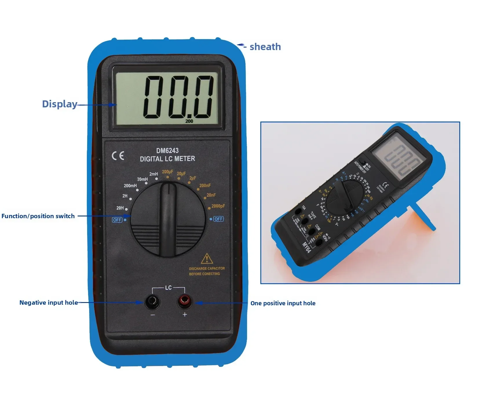 Kapazitätsmessgerät, Kapazitätsmultimeter, Induktivitätsmessgerät – Bild 3