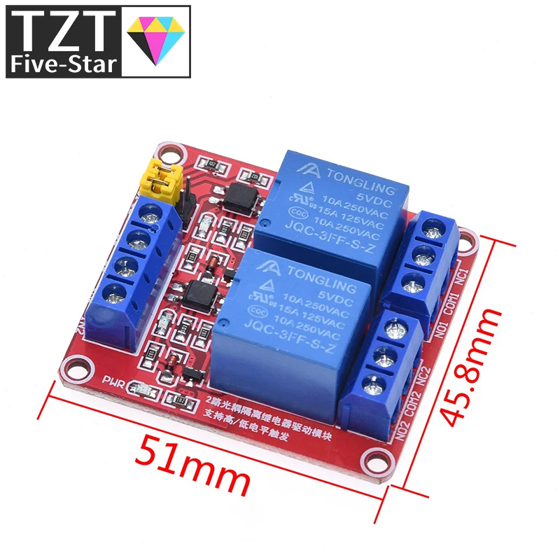 Relaismodul 1 2 4 6 8 Kanal 5V 12V Relaismodul Board Shield – Bild 3