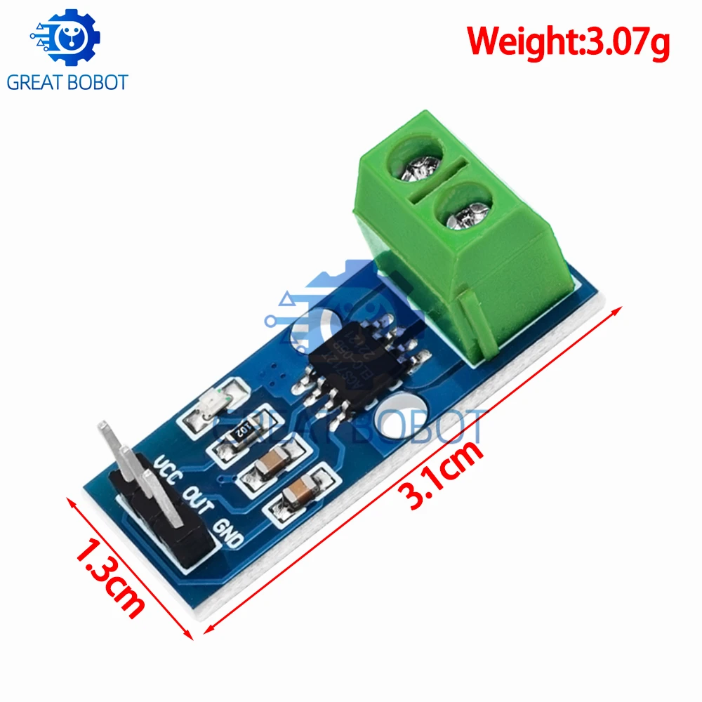 Bs 1pcs acs712 5a 20a 30a Bereich Halls trom sensor modul acs712 Modul – Bild 2