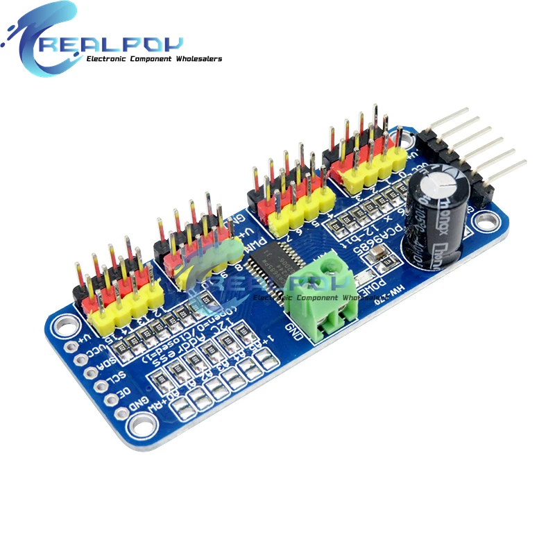 PCA9685PW 16 Kanal 12-Bit PWM Servo Shield Treiber I2C Schnittstelle – Bild 3