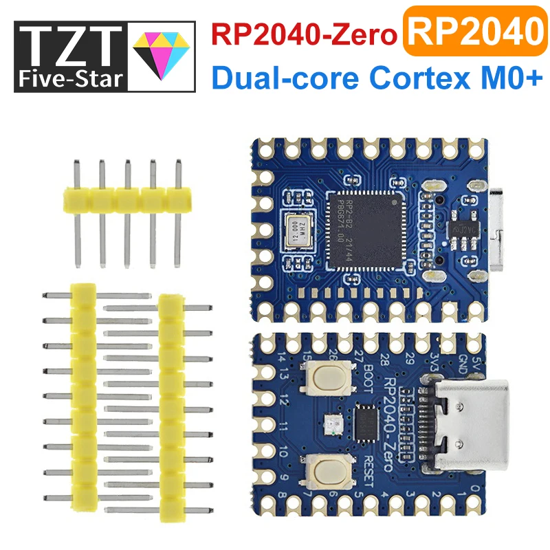 RP2040-Zero RP2040 Für Raspberry Pi Mikrocontroller PICO Development Board Modul Dual-core Cortex M0