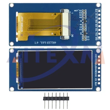 1,9 Zoll ST7789 IPS Vollwinkel TFT Display Bildschirm LCD Farbe Display Modul SPI Serial Port High-definition