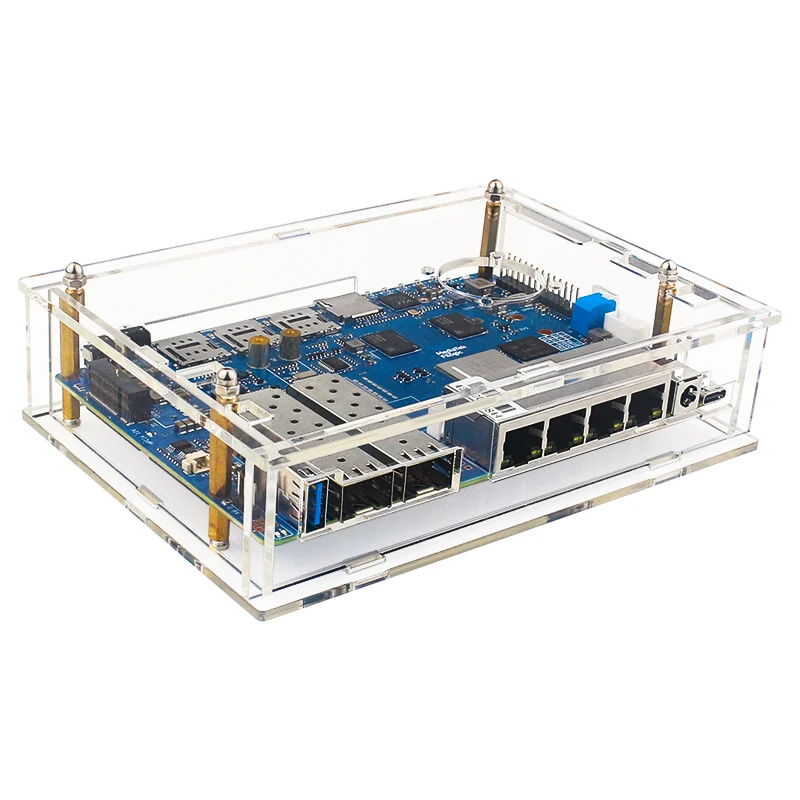 Acryl fall für banane pi BPI-R4 transparente schale optional pwn – Bild 3