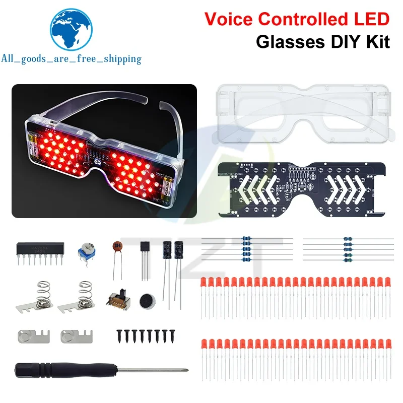 DIY LED-Brille Elektronik-Bausatz DIY Lötprojekt Übungs-Lötset – Bild 3