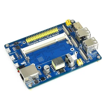Raspberry Pi Compute Module 3 IO-Board mit PoE Ethernet 4x USB GPIO Erweiterungsplatine für Raspberry Pi CM3