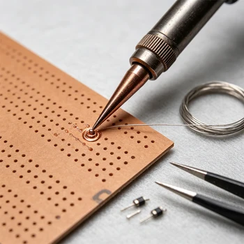 DIY Prototyp Papier-Leiterplatte Universelle Experimentier-Matrix-Leiterplatte Zwei Löcher Drei