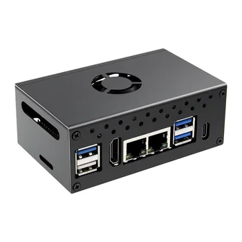 Geekbord Metallgehäuse für Orange Pi RV2 (N516) | mit Lüfter und Kühlkörpern | Ausgestattet