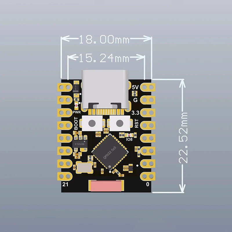 [SU]ESP32-C3 Mini-Entwicklungsboard ESP32 WLAN Bluetooth – Bild 5