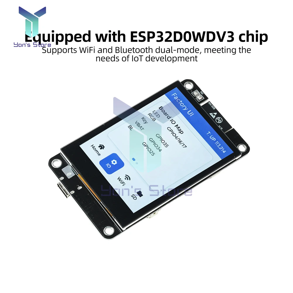 ESP32 Entwicklungsboard mit 2,8 Zoll kapazitivem Touchscreen, WiFi – Bild 3